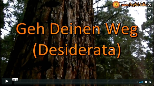 Geh Deinen Weg (Desiderata)